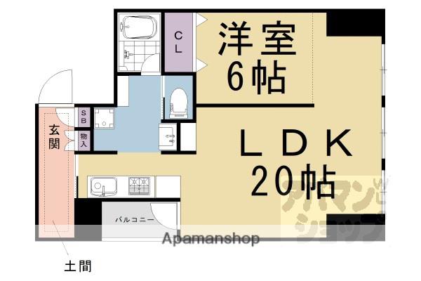A-TERRACE(1LDK/2階)の間取り写真