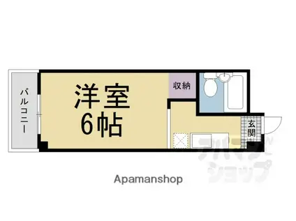 コートハウス大西(1K/1階)の間取り写真