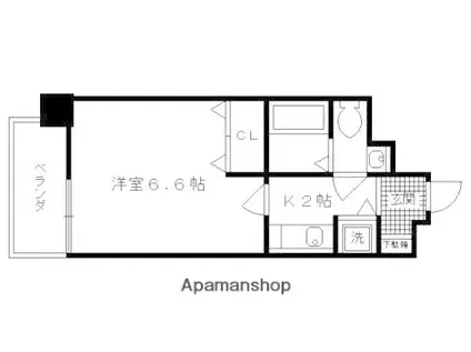 アクアプレイス京都御所ノ内(1K/7階)の間取り写真