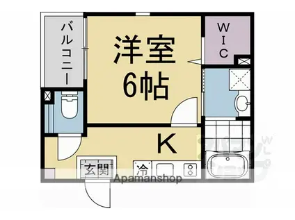 レジデンス藤(1K/3階)の間取り写真