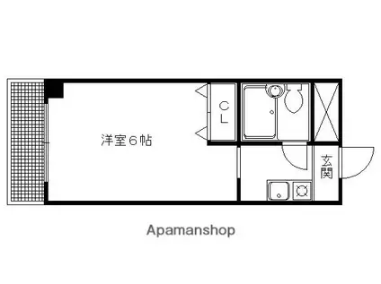 プレジール四条(1K/4階)の間取り写真