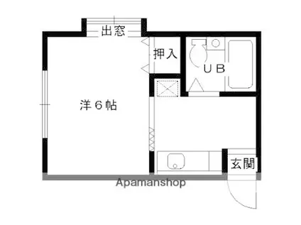 メゾン・グランドール(1K/2階)の間取り写真