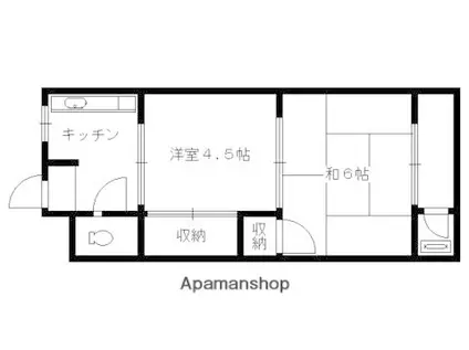 栄マンション(2K/3階)の間取り写真