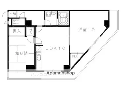 リアライズ西賀茂(2LDK/4階)の間取り写真