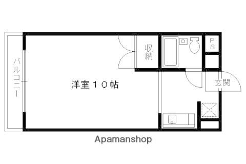 紫野西藤ノ森町マンション(1K/1階)の間取り写真