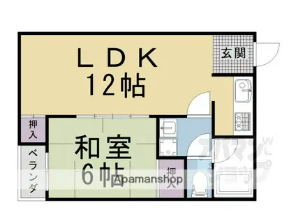 森マンション(1LDK/6階)の間取り写真