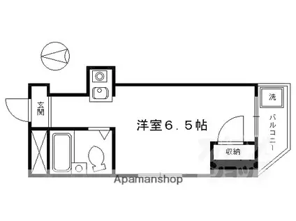 ベルビュー花屋町(ワンルーム/5階)の間取り写真