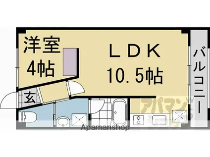 第一住田屋ビル(1LDK/5階)の間取り写真