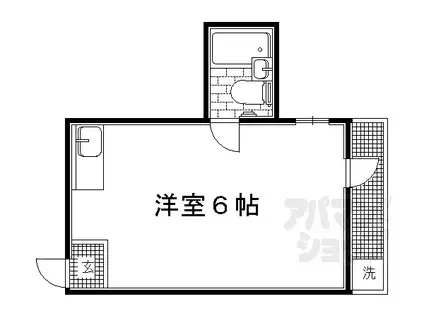 ライブコート二軒茶屋(ワンルーム/4階)の間取り写真