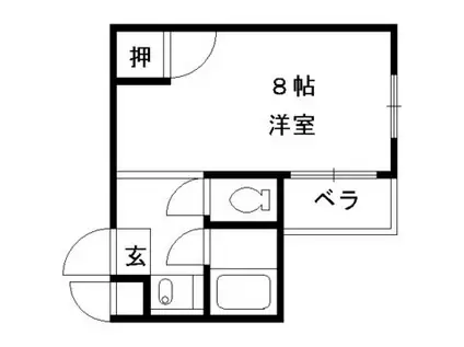 PINE TREE(1K/3階)の間取り写真
