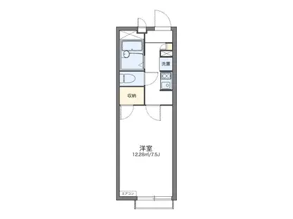 レオパレスキャロットハウス(1K/2階)の間取り写真