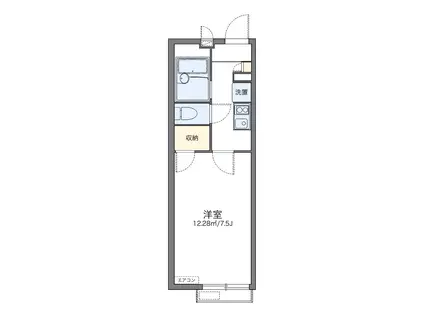 レオパレスMUTSUMI(1K/2階)の間取り写真