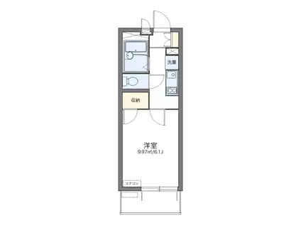 レオパレス吉祥院(1K/3階)の間取り写真