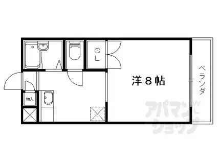 ルピナス321(1K/3階)の間取り写真