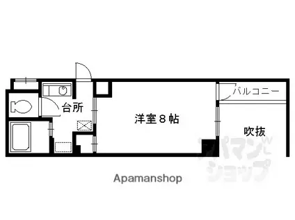 AREA DEUX(1K/1階)の間取り写真