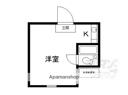 ウィッシュ河原町(ワンルーム/3階)の間取り写真