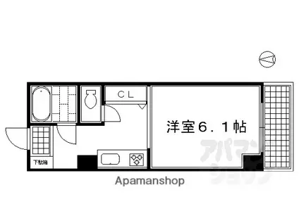 フィルストン(1K/3階)の間取り写真