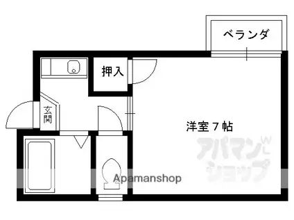 アトレ堺町(1K/1階)の間取り写真