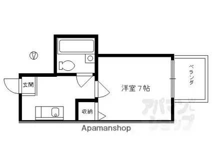 エザーンスあおい(1K/3階)の間取り写真