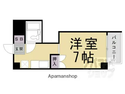 エザーンスあおい(1K/2階)の間取り写真