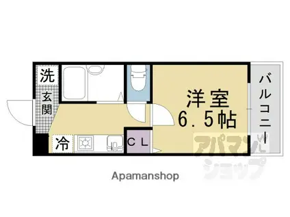 コンフォートヴィレッジ内田(1K/3階)の間取り写真
