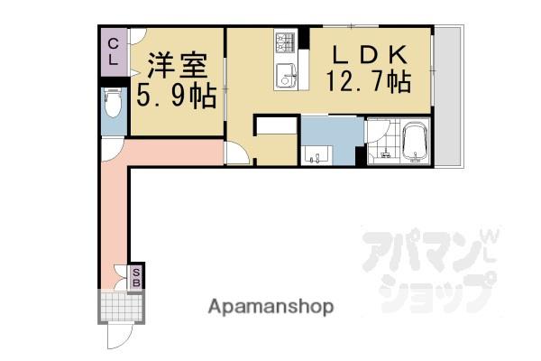 シャーメゾンレフィシア(1LDK/3階)の間取り写真