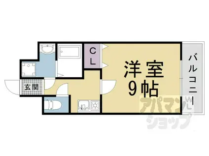 ダイナックV(1K/3階)の間取り写真