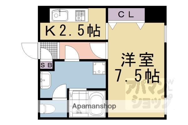 林ビル(1K/3階)の間取り写真