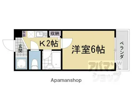 ステージハウス(1K/1階)の間取り写真