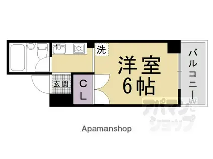 タクト21(1K/5階)の間取り写真
