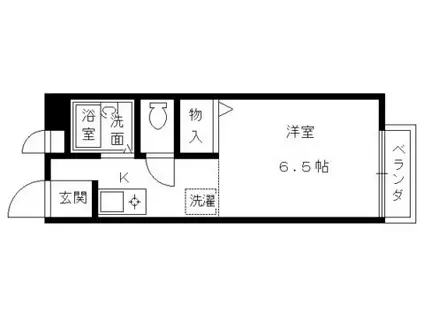 オリオン淀(1K/2階)の間取り写真