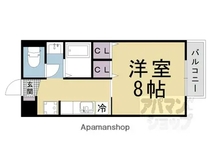 サープラス高野(1K/1階)の間取り写真