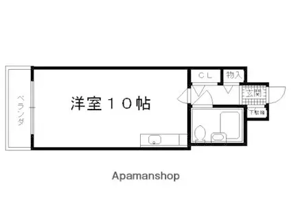 ABLE創久五条大宮(ワンルーム/5階)の間取り写真