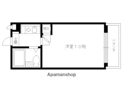 ベルメゾンアルヴェ(1K/3階)の間取り写真