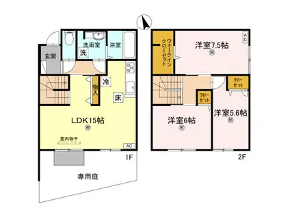 アスターテラス(3LDK)の間取り写真