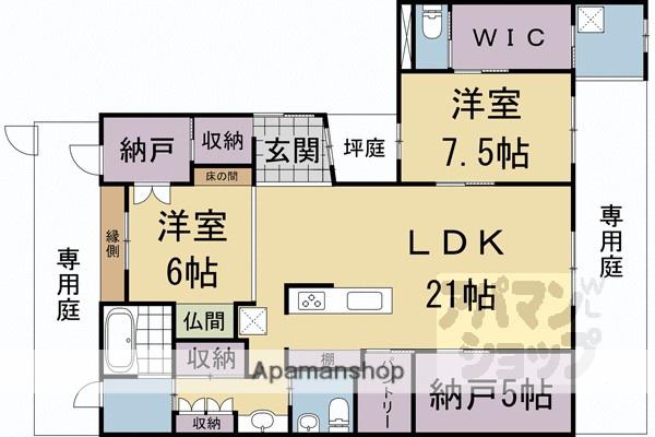 京阪電気鉄道京阪線 伏見桃山駅 徒歩3分 3階建 築9年(2SLDK/3階)の間取り写真