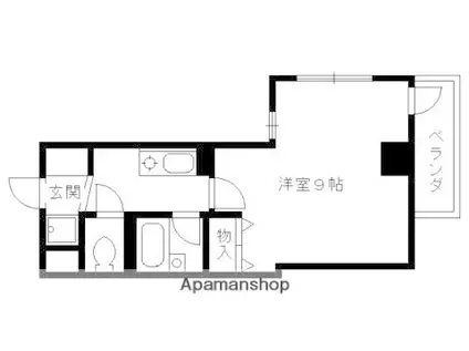 大晋メゾネ四条大宮(1K/5階)の間取り写真