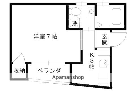 アルメール八条(1K/1階)の間取り写真