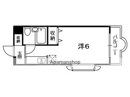ACADEMIA KITAGEN(1K/5階)の間取り写真