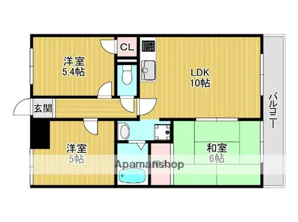 エトワール・ショウ(3LDK/3階)の間取り写真