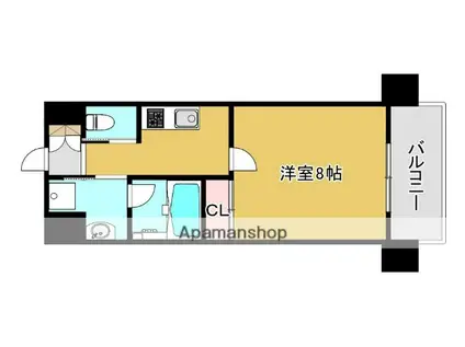 リゴレット(1K/2階)の間取り写真