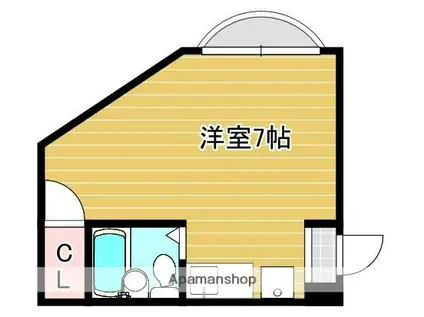 TOMONA(1K/4階)の間取り写真