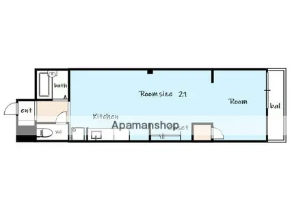 メゾン ド アリエッタ(ワンルーム/3階)の間取り写真