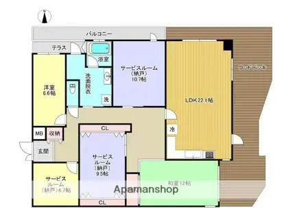 ハートフルマンション(2SLDK/2階)の間取り写真