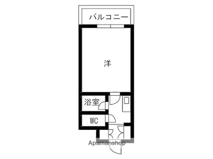 アーバンエース松井山手パル寮棟(1K/4階)の間取り写真