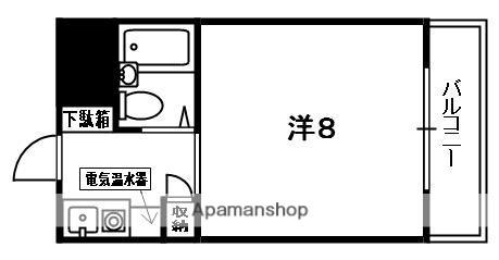 イーグルハウス(1K/4階)の間取り写真
