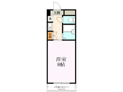 アルディア巨椋(1K/6階)の間取り写真