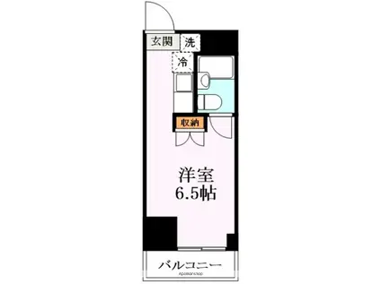 寺田ガーデンハイツ2番館(1K/2階)の間取り写真