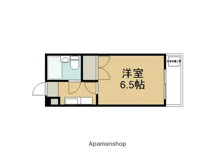メゾン西野山(1K/1階)の間取り写真