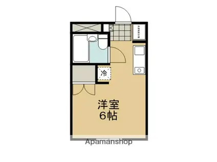 カルトンハイツ(1K/1階)の間取り写真